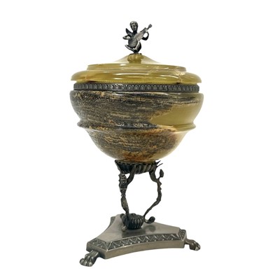 Lot 20 - A very nice French stone, covered bowl, 17cm...