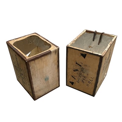 Lot 95 - Two vintage Tea Chests.