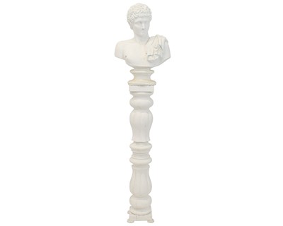 Lot 159 - A plaster bust of a classical male, after the Antique.
