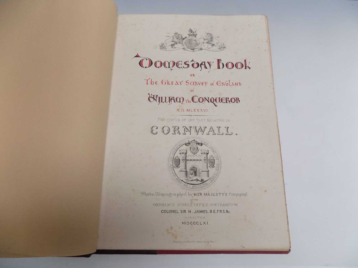 Lot 1277 - "Domesday Book...Cornwall." the 1861 edition.
