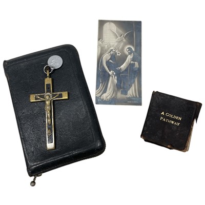 Lot 159 - An Ebony & Brass Momento Moiri Crusafix with a...