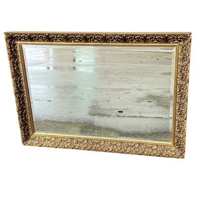 Lot 169 - A Decorative Bevel-Edged Mirror. 103 x 74cm.