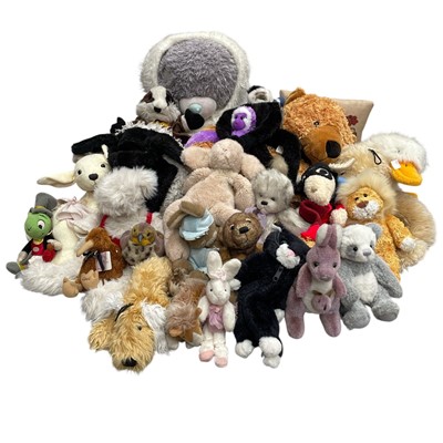 Lot 201 - A collection of over 25 Plush toys, Glove...