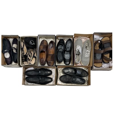 Lot 210 - Eight pairs of assorted ladies' shoes along...