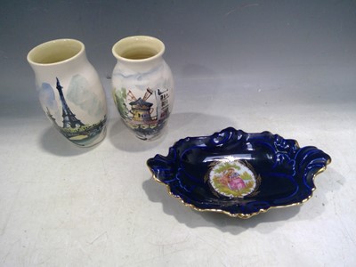 Lot 213 - A Limoges Crystal Dish and Two Vintage French...