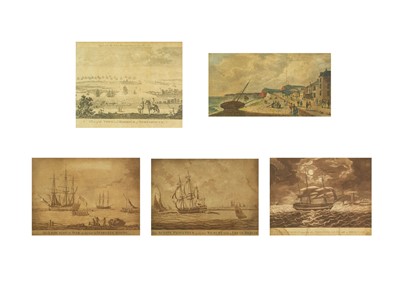 Lot 857 - A pair of 18th century maritime mezzotints.