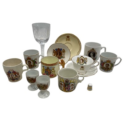 Lot 235 - A collection of commemorative ware, including...