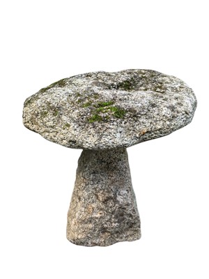 Lot 863 - A granite staddle stone 'mushroom'.