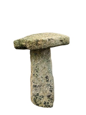 Lot 867 - A granite staddle stone 'mushroom'.