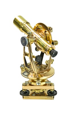 Lot 120 - An E R Watts & Son brass transit theodolite