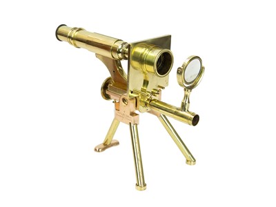 Lot 78 - A lacquered brass microscope by J Swift & Son, London.