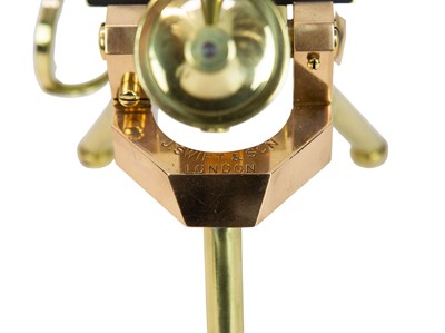 Lot 78 - A lacquered brass microscope by J Swift & Son, London.