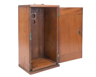 Lot 93 - A Victorian lacquered brass compound microscope.