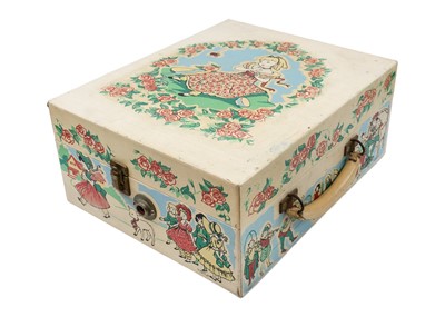 Lot 24 - A mid century Decca portable nursery gramophone.