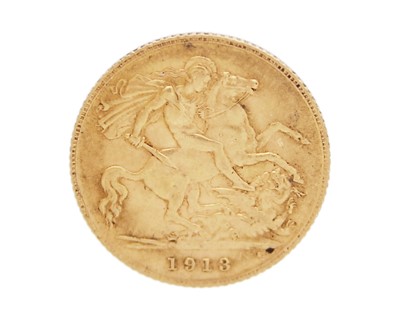 Lot 227 - A George V 1913 half sovereign gold coin.