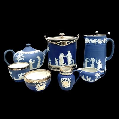 Lot 51 - Two Adam hallmarked silver rimmed pieces and...