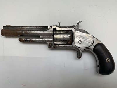 Lot 343 - A 19th Century Smith & Wesson 5 shot revolver,...