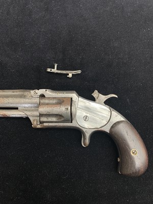 Lot 343 - A 19th Century Smith & Wesson 5 shot revolver,...