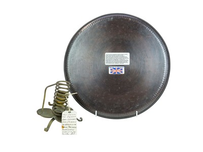 Lot 46 - A Victoria House copper and pewter inlaid salver.