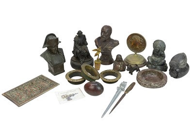 Lot 110 - A Bronze bust of Napoleon.