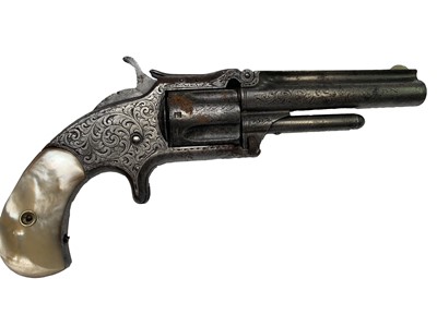 Lot 350 - A Smith & Wesson rimfire revolver, serial...