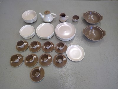 Lot 57 - A Poole Dinner Service, Fifty-seven pieces.