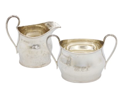Lot 189 - A Victorian silver jug and sucrier by William Gibson & John Lawrence Langman.
