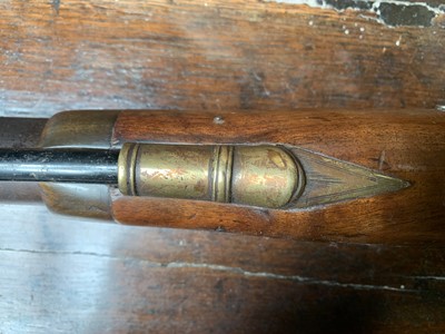 Lot 352 - A 19th-century percussion 8 bore duck gun, of...
