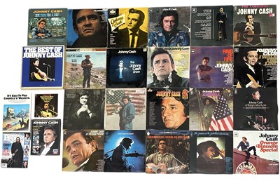 Lot 24 - Johnny Cash, a good collection of 12" albums,...