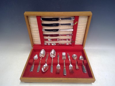 Lot 41 - A Cooper Bros & Sons, Canteen of Cutlery. The...