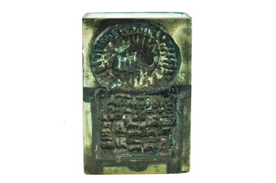 Lot 682 - An early Troika Stove Man slab vase.