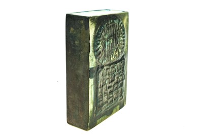 Lot 682 - An early Troika Stove Man slab vase.