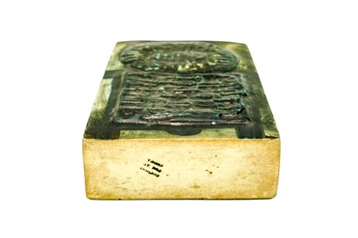 Lot 682 - An early Troika Stove Man slab vase.