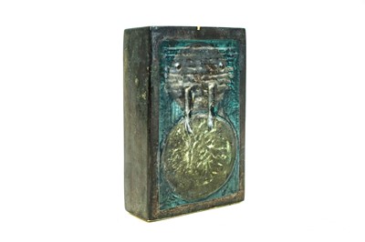 Lot 682 - An early Troika Stove Man slab vase.