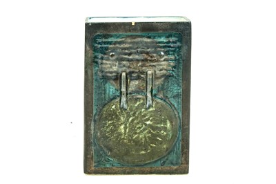 Lot 682 - An early Troika Stove Man slab vase.