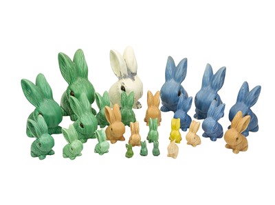 Lot 655 - A large collection of Sylvac rabbits.