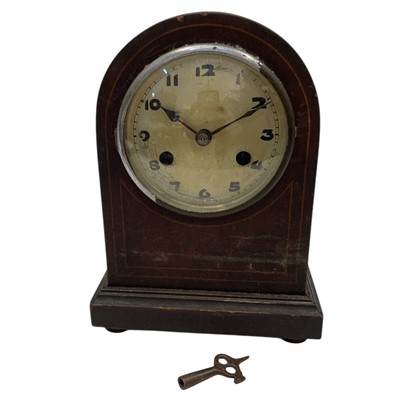 Lot 94 - Eight-day chiming Mantel clock. In need of...