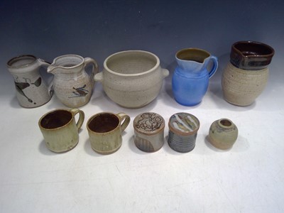 Lot 56 - A collection of studio pottery.