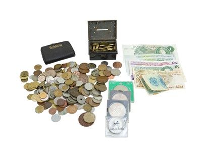 Lot 202 - GB and world coins and banknotes.