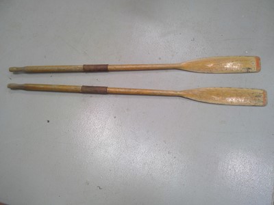 Lot 43 - A Pair of Oars. The Oars are 179cm long.