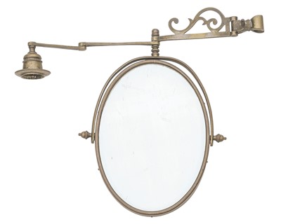 Lot 65 - A campaign shaving mirror.