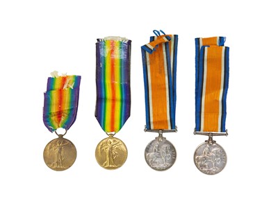 Lot 255 - WWI Medal Pairs x 2.
