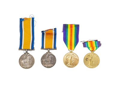 Lot 262 - WWI Medal Pairs x 2.