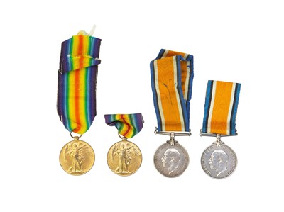 Lot 247 - WWI Medal Pairs x 2.