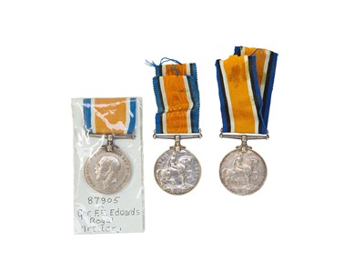 Lot 267 - WWI War Medals x 3.