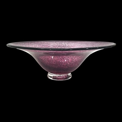 Lot 88 - A handmade art glass shallow bowl, 34cm in...