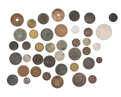 Lot 217 - GB & WORLD COINS & TOKENS.