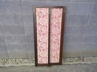 Lot 132 - An Oak Three Panel Modesty Screen. The Screen...