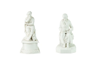 Lot 644 - A Victorian parian figure of Dr Hahnemann.