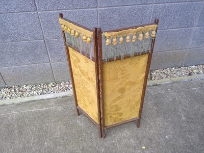 Lot 136 - A Small Tassel Oriental Screen. The Screen...